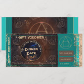 Verjaardag cadeaubon certificaat (Voorkant / Achterkant)