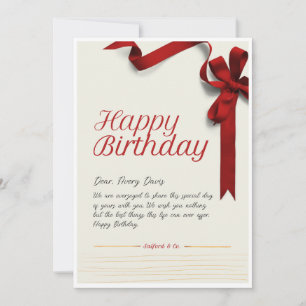 Verjaardag Cadeaubon Kaart