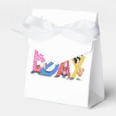 Verjaardag Cadeaubox met Happy Beren Party Bedankdoosjes (Voorkant Zijde)