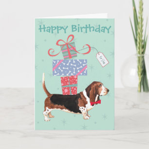 Verjaardag Cadeaus Basset Hound Kaart