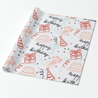 Verjaardag cadeauverpakking cadeaupapier