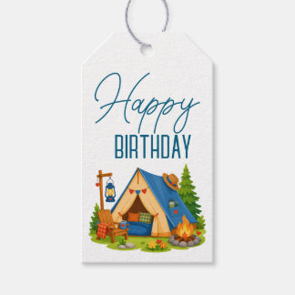 Verjaardag camper cadeaulabel