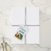 Verjaardag camper cadeaulabel (Met Touw)