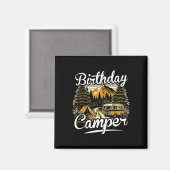 Verjaardag Camper Kamperen Magneet (Voorkant / Achterkant)