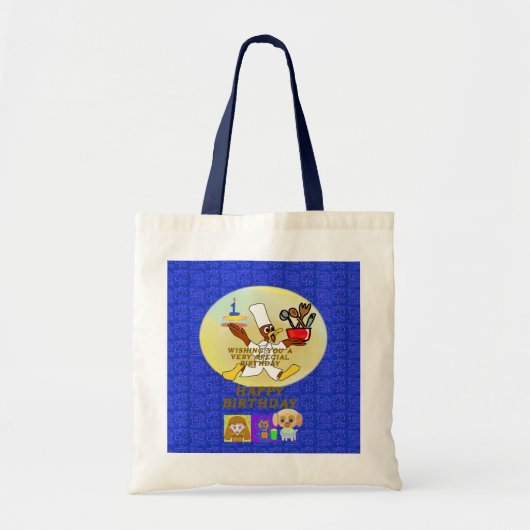 Verjaardag Canvas tas (Voorkant)