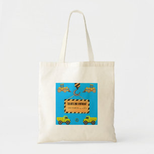 Verjaardag Canvas tas bouwtruck