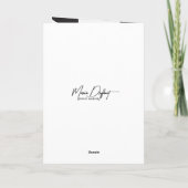 Verjaardag Cartoon Koe Kaart (Achterkant)