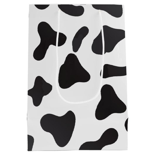 Verjaardag Cartoon Koe Medium Cadeauzakje (Achterkant)