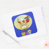 Verjaardag Cartoon Sticker (Envelop)