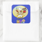 Verjaardag Cartoon Sticker (Tas)