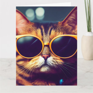VERJAARDAG CAT WENSKAART KAART