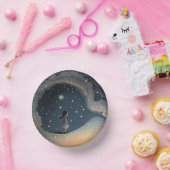 Verjaardag Celestial Star Waterverf Meisje Modern Papieren Kommen (Feest)