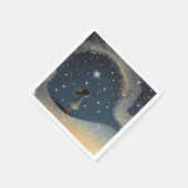 Verjaardag Celestial Star Waterverf Meisje Modern Servet (Hoek)