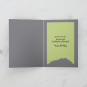 Verjaardag Chalk Doodle Street Art van een gelukki Kaart (Binnen)