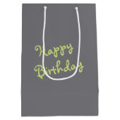 Verjaardag Chalk Doodle Street Art van een gelukki Medium Cadeauzakje (Achterkant)