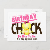 Verjaardag Chick 2 Briefkaart (Voorkant / Achterkant)