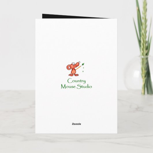 Verjaardag Chickade met Schrift Zegen binnen Kaart (Achterkant)