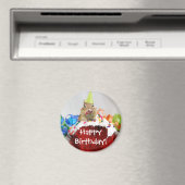 Verjaardag Chipmunk Magneet (Insitu (Vaatwasser))