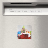 Verjaardag Chipmunk Magnet (Insitu (Vaatwasser))