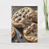 Verjaardag Chocolade Chip Cookies Kaart (Voorkant)
