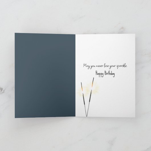 Verjaardag chocolade cupcake kaart (Binnen)