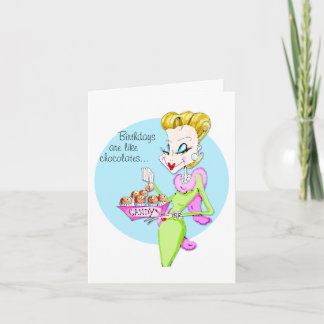 Verjaardag/Chocolade & de kaart van Verjaardagen