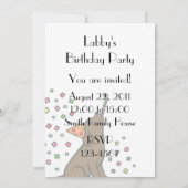 Verjaardag Chocolade Labrador Cartoon Kaart (Achterkant)