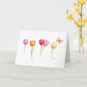 Verjaardag Christelijk Kleurrijke Tulpen Zegen u K Kaart (Gele Bloem)