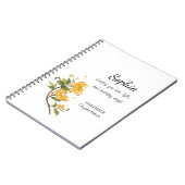 Verjaardag Chrysanthemum Persoonlijk Notitieboek (Linkerzijde)
