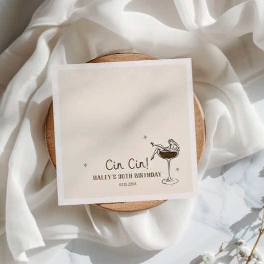 Verjaardag Cin Espresso Martini Servet
