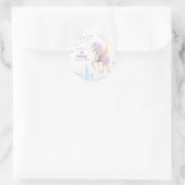 Verjaardag Classic Round Sticker. Ronde Sticker (Tas)