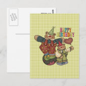 Verjaardag Clowns Briefkaart (Voorkant / Achterkant)
