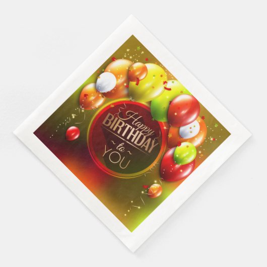 Verjaardag Cocktail servetten (Hoek)