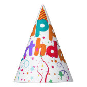 Verjaardag Confetti Feesthoedjes (Voorkant)