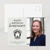 Verjaardag Contactgegevens Foto Vastgoed   Briefkaart (Voorkant / Achterkant)