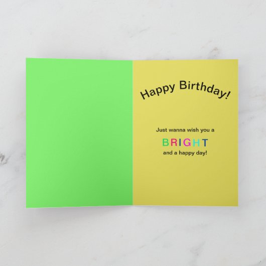 Verjaardag, COOL, Frog, Kaleidoscope Collectie Kaart (Binnen)