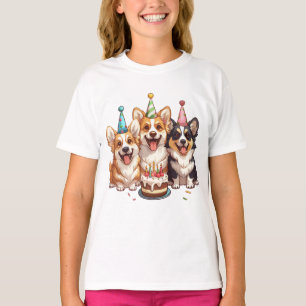 Verjaardag Corgi Dogs T-shirt