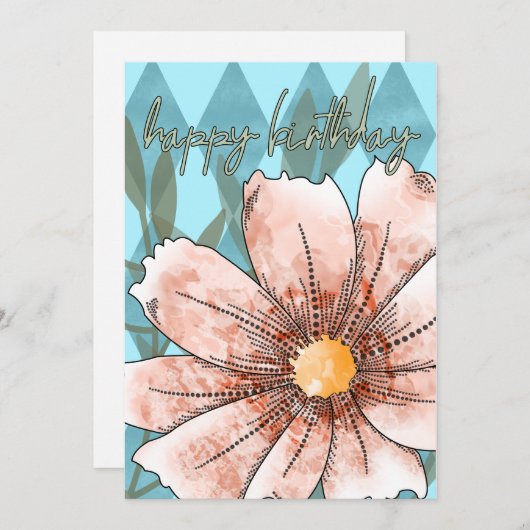 Verjaardag Cosmo Feestdagenkaart (Voorkant / Achterkant)