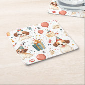 Verjaardag Cottage Onderzetters - Gezellige Celebr (Schuin)