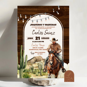 Verjaardag Cowboy Desert Mexicaans Spaans Kaart