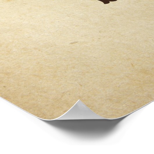 Verjaardag Cowboy Gezocht Poster (Hoek)