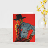 Verjaardag cowboy! kaart (Gele Bloem)