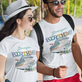 Verjaardag Cruise Bemanning Schip Persoonlijk  T-shirt