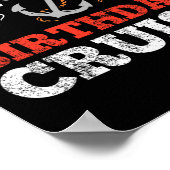 Verjaardag Cruise Boating Party Poster (Hoek)