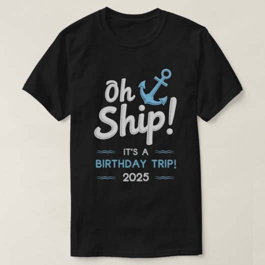 Verjaardag Cruise Cadeaus 2025 Matching Party Squa T-shirt (Design voorkant)