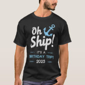 Verjaardag Cruise Cadeaus 2025 Matching Party Squa T-shirt (Voorkant)