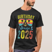 Verjaardag Cruise Cadeaus 2025 Matching Party Squa T-shirt (Voorkant)