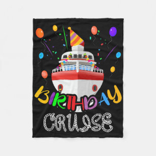 Verjaardag Cruise Cruising Verjaardag Feest Oceaan Fleece Deken