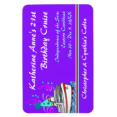 Verjaardag Cruise Custom Stateroom Deurmarkering Magneet (Verticaal)