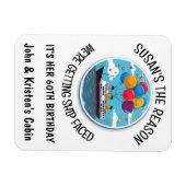 Verjaardag Cruise Grappige Groep gepersonaliseerd Magneet (Horizontaal)